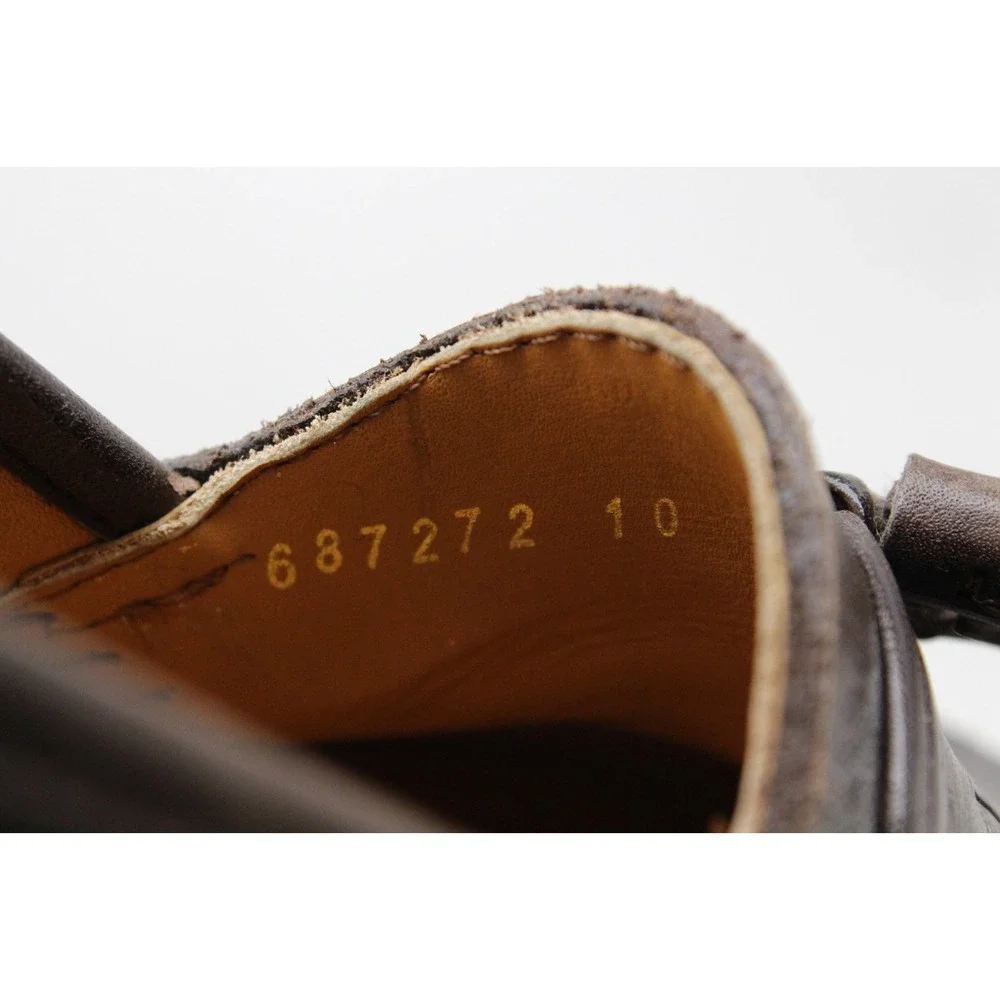 Giorgio Brutini Le Glove 2000‎ Tassel Loafer Mens 10 D Brown Leather Dress Shoes